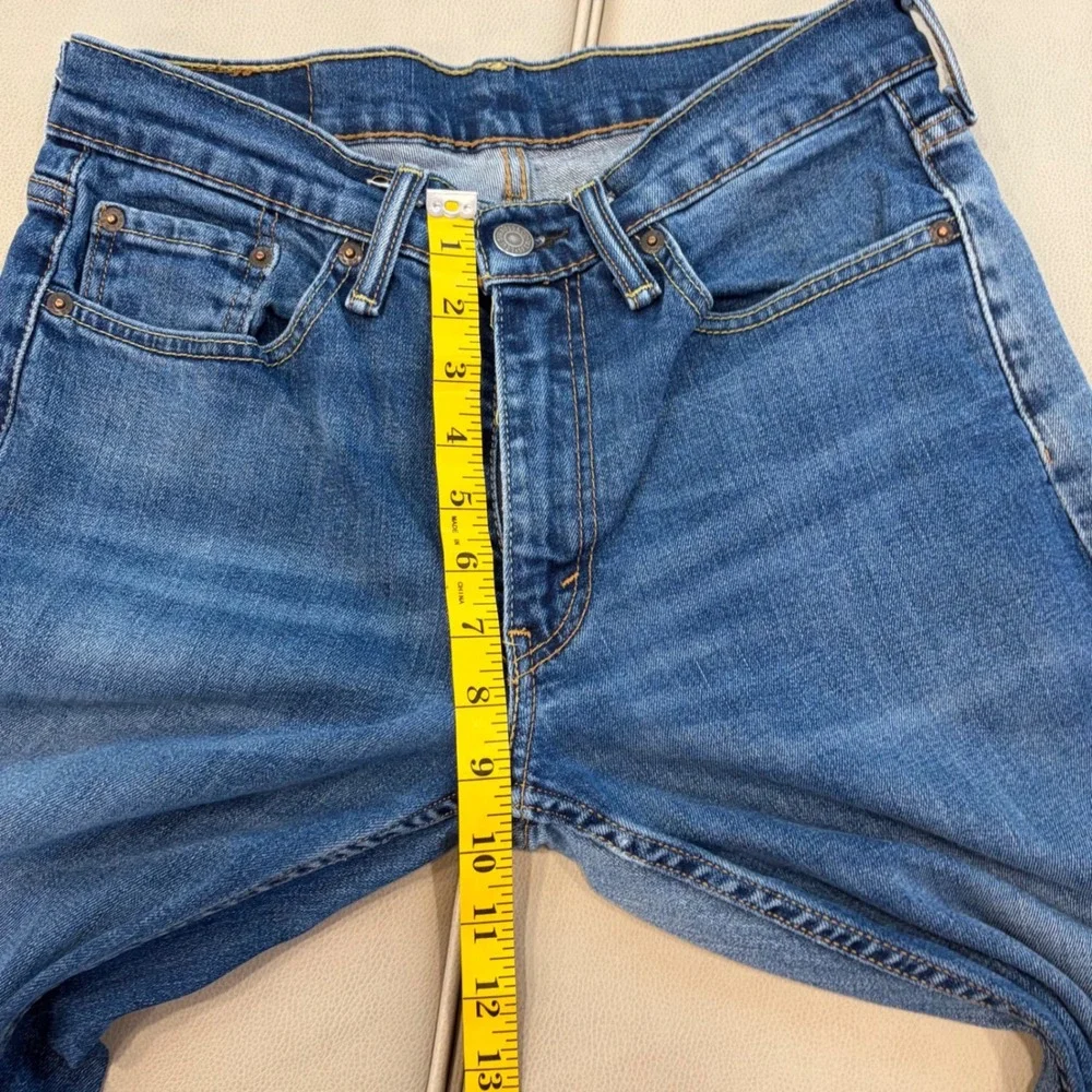 Levis 514 Straight Fit Two Tone Blue Denim Jeans Mens‎ 29x32 00514-0849